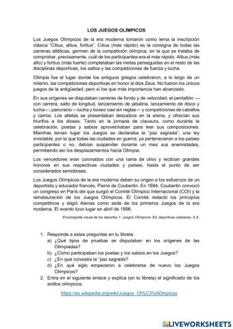 Los Juegos Olímpicos