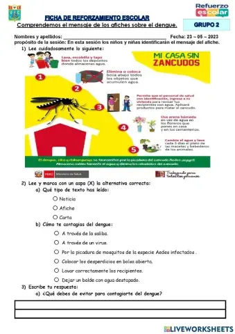 Afiche del dengue 2