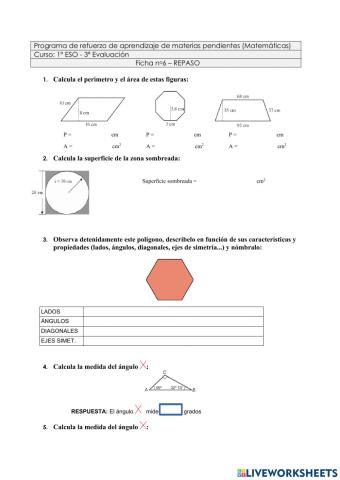 Repaso 3º trimestre