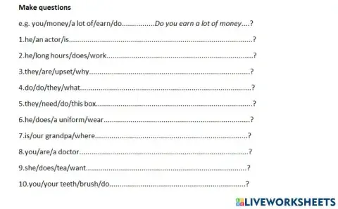 Making questions:am, is,are, do, does