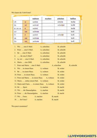 Kontakte 1 Lekiton 1 Übungen 1