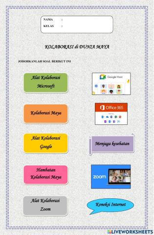 Lembar Kerja Kolaborasi Dunia Maya