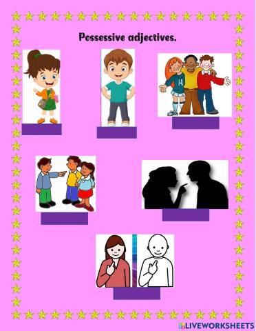 Possessive adjectives