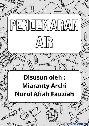 LKPD Praktikum Pencemaran Air