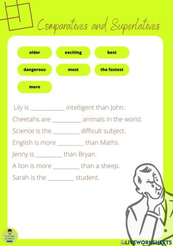 Comparatives and superlatives