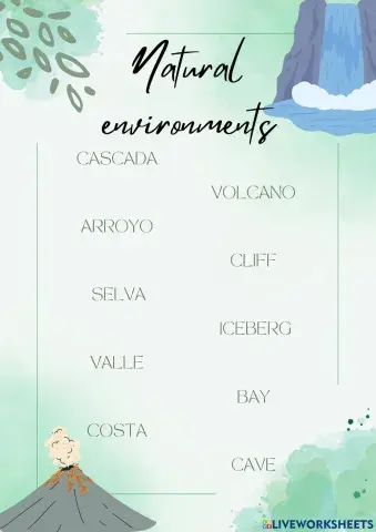 Natural environments