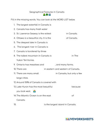 CLB 4: Canada Geography