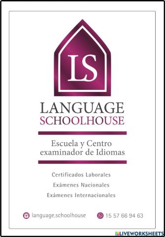 Caratula language schoolhouse 1