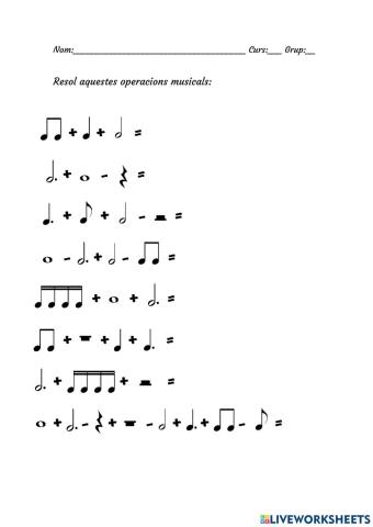 Operacions musicals