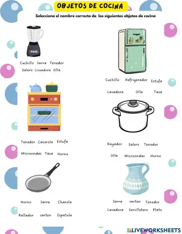 Objetos de cocina