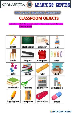 Classroom Objects