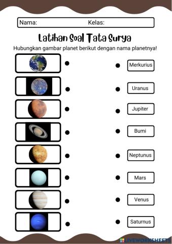 Latihan Soal Tata Surya
