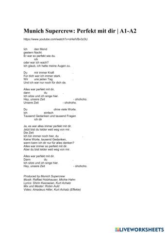 Munich Supercrew: Perfekt mit dir