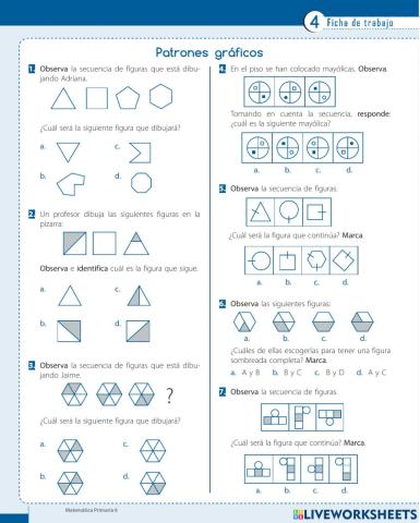 Patrones gráficos y aditivos...