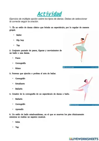 Actividad multiple opción