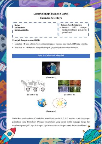 LKPD Visual Bumi dan Satelitnya PBL
