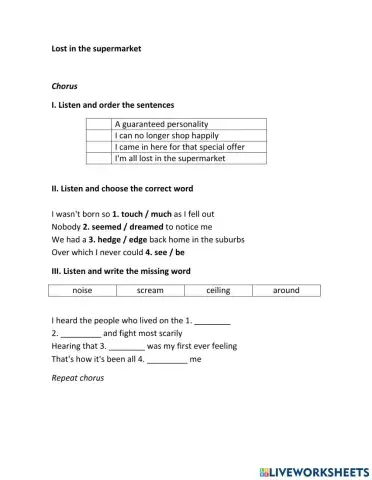 Lost in the supermarket - The Clash