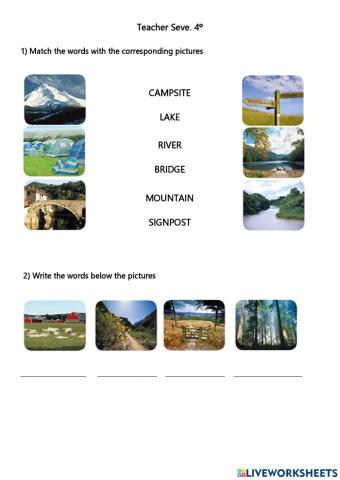 Vocabulary Countryside - 4º Primaria