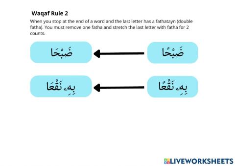 Book 5:  Waqaf Rule 2