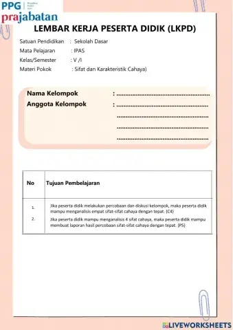Lkpd ipas kelas 5