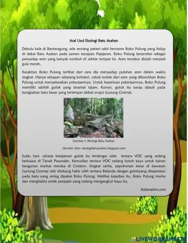 LKPD Bahasa Indonesia Tema 8 Subtema 1 Pembelajaran 1 Kelas IV