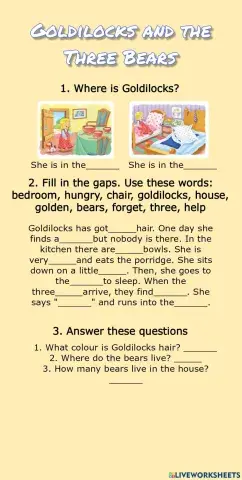 Goldilocks and the Three Bears