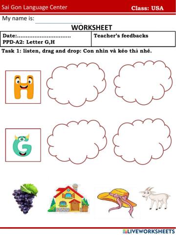 Usa letter g,h 26.05