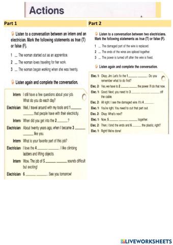 Actions (electrical activity)