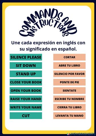 Comandos e instrucciones