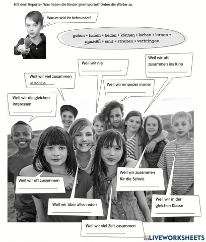 Warum seid ihr befreundet?