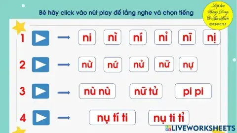 Ôn tập ghép vần