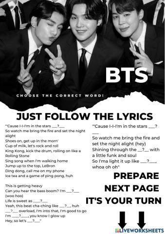 Listening Comprehesion BTS