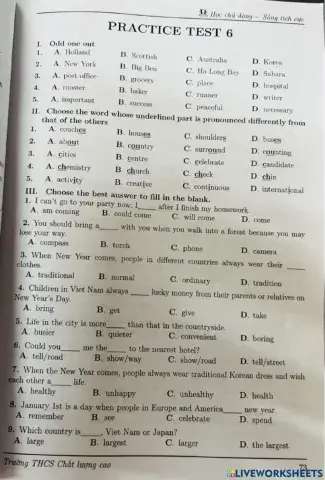 Second high school entrance test