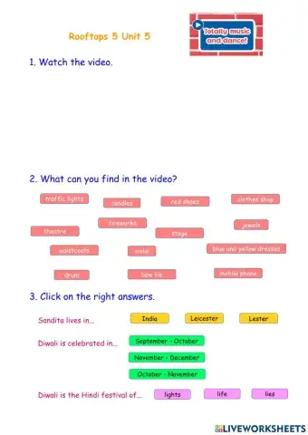 Totally music and dancing (Rooftops 5 unit 5)