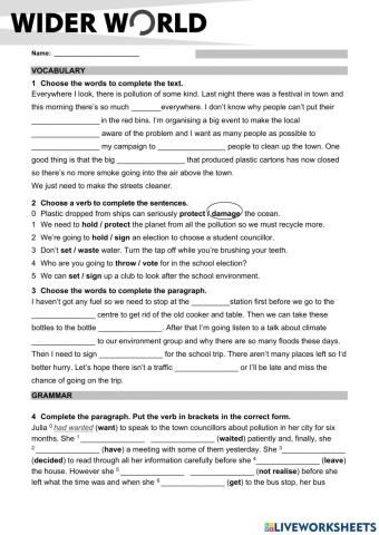 Test 2 Wider World 4