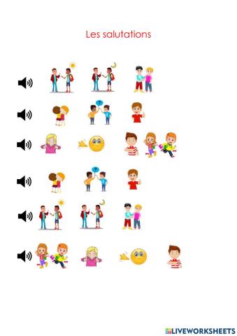Les salutations