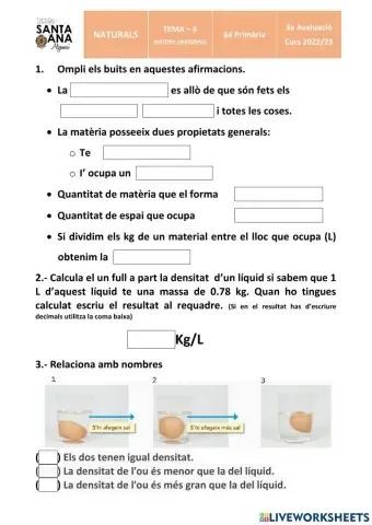 matària i materials