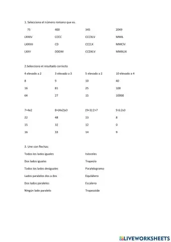 Matemáticas 5º primaria