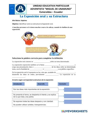 Exposición Oral y su estructura