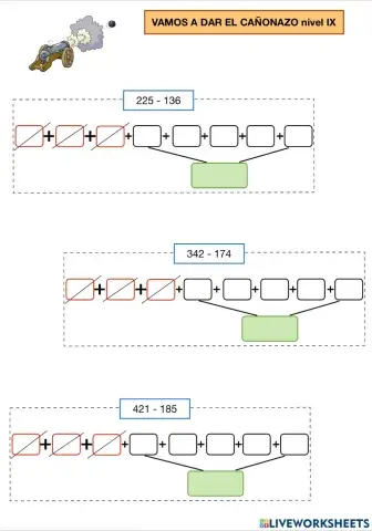 RESTAS CON LLEVADAS nivel IX