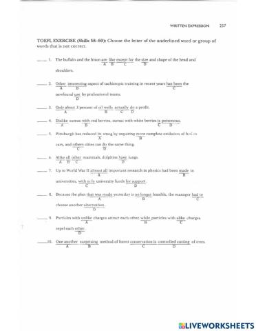 Usage problems (58-60)