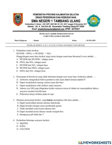 Penilaian Akhir Semester