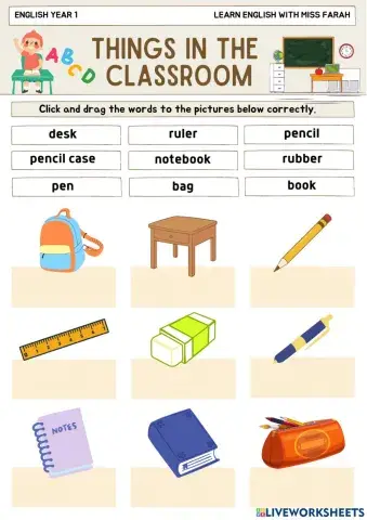 Unit 1 - At School (Things in the Classroom)