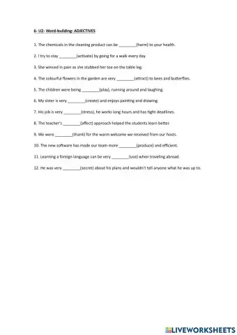 6- u2 wordbuilding adjectives
