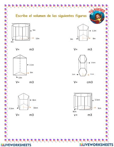 Volumen cuerpos geométricos
