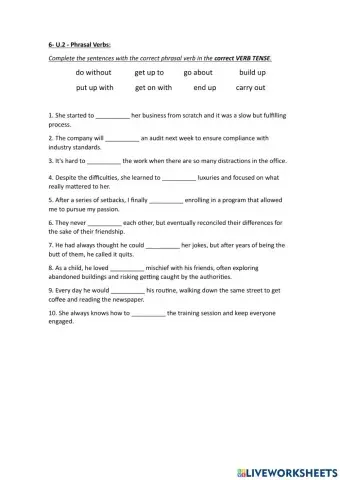 6- U2 phrasal verbs 3