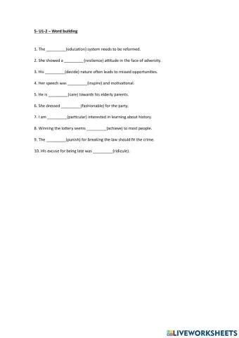 5- U1-2 Wordbuilding
