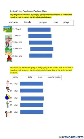 Pastimes in Spanish Gr. 6