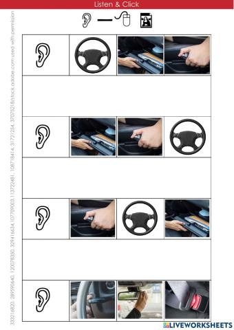 Listen pic inside a car