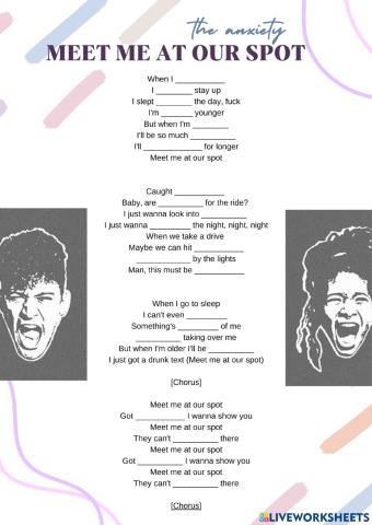 Meet me at our spot - The Anxiety